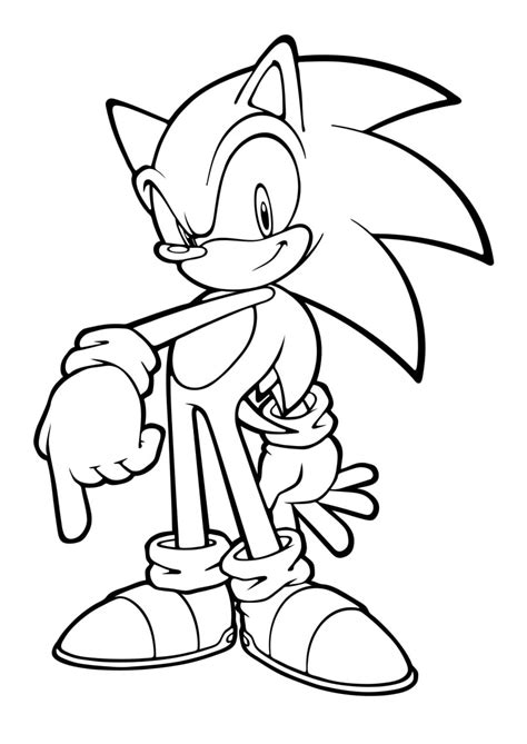 Para Colorear Sonic Sega Imprimir Gratis