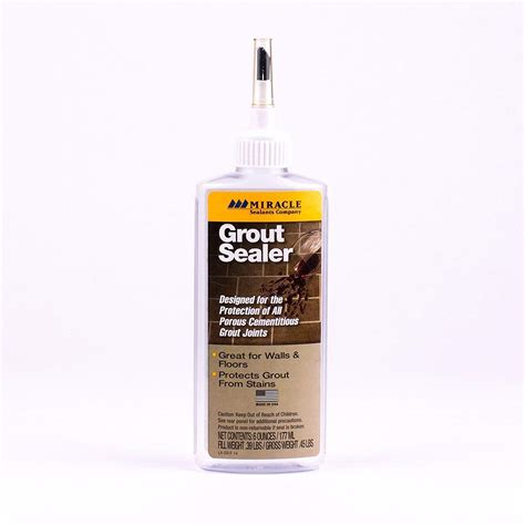 Miracle Sealants Grout Sealer 177ml Protection For All Porous