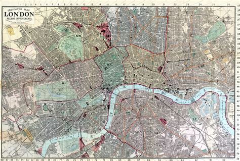 Indicator Map Of London 1880 C Smith And Son Ebay