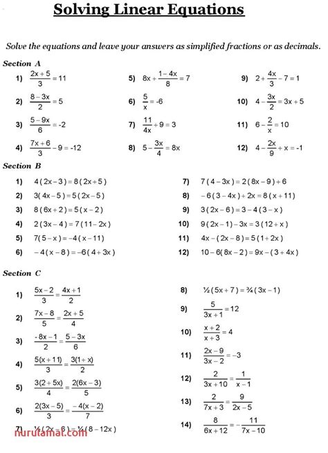 eighth grade math worksheets  grade math worksheets mathematics