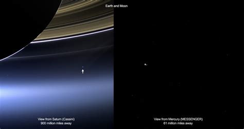 The First Glimpse Of Earth As Photographed By The Cassini Spacecraft