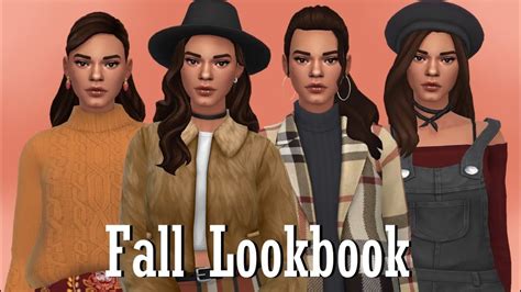 The Sims 4 Cas Fall Lookbook Full Cc List Youtube Gambaran