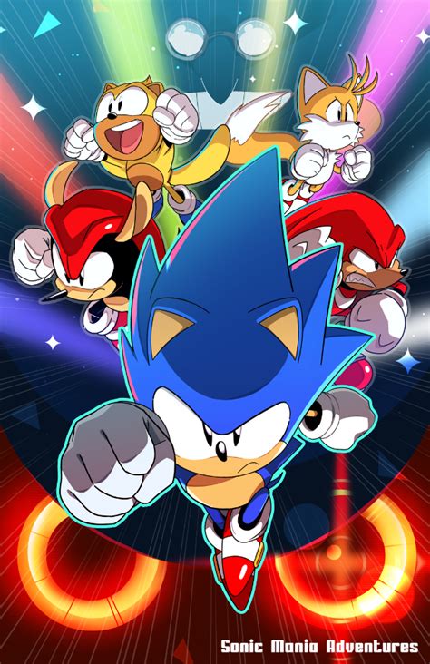 The Sega Source Sonic Mania Adventures Poster By Tyson Hesse