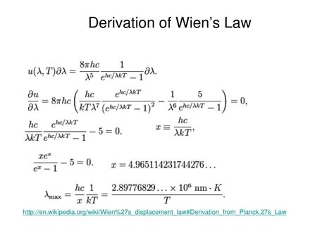 Wien's law was an early attempt to describe the blackbody radiation spectrum, proposed by the german scientist wilhelm wien in 1896. PPT - Color/Temperature Relation PowerPoint Presentation, free download - ID:4397092