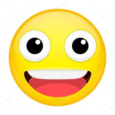 Smiling Emoji Laugh Emotion Sweet Happy Emoticon Vector Illustration