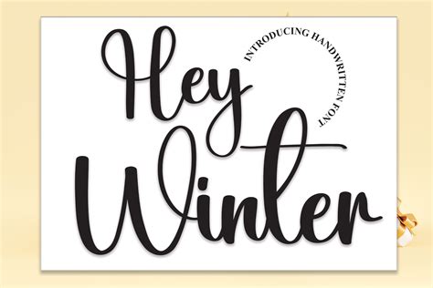 Hey Winter Font By Andikastudio · Creative Fabrica