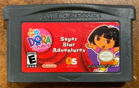 Dora The Explore Super Star Adventures Gameboy Advance Gba Cleaned