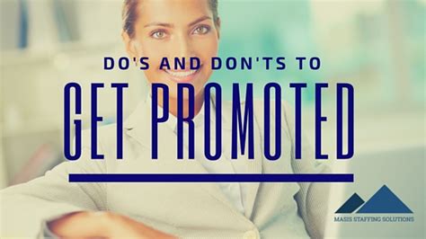 Dos And Donts Tips To Get Promoted