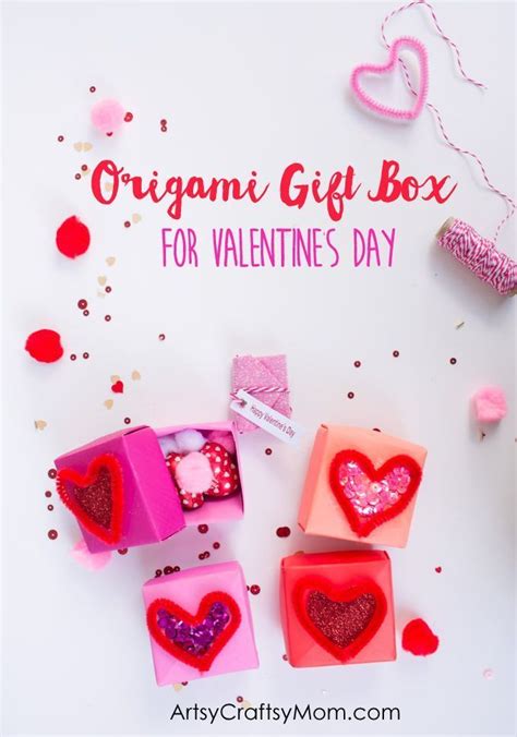 Diy Origami T Box For Valentines Day Origami T Box Origami