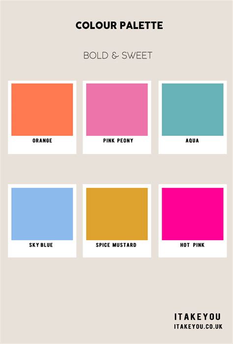 10 Summer Colour Combos Bright Summer Colour Palette I Take You