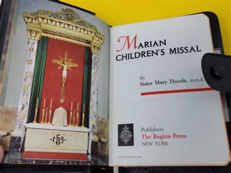 Vintage Marian Childrens Missal 1965 First Communion Remembrance