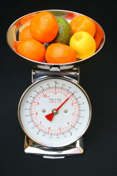 Fruit On Weighing Scales Stock Photo Image Of Face 12399550