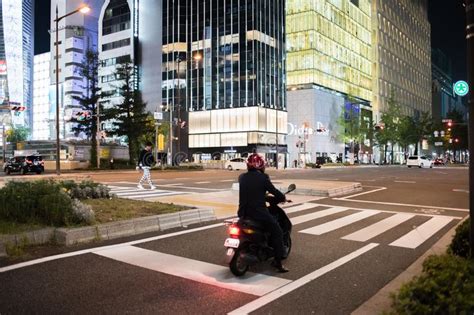 Traffic And Urban Life In Osaka Japan Editorial Image Image Of Kobe