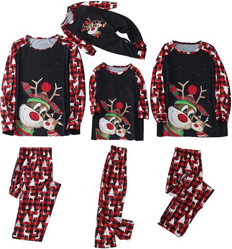 Familien Outfit Weihnachten Santa Elf Rentier Pyjamas Weihnachtspyjama Paar Set Weihnachts