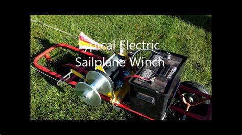 Rc Sailplane Electric Winch Launching Youtube