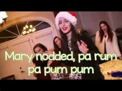 Come they told me pa rum pa pum pum. Cimorelli - Little Drummer Boy by Justin Bieber Busta ...