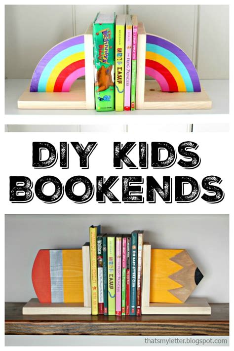 Thats My Letter Diy Kids Bookends