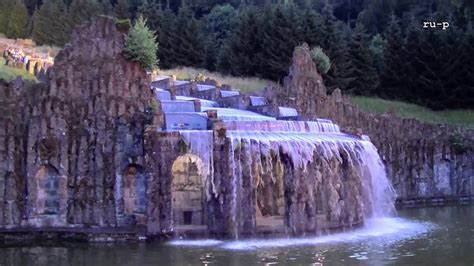 Kassel Bergpark Wilhelmshöhe Beleuchtete Wasserspiele 2d Youtube