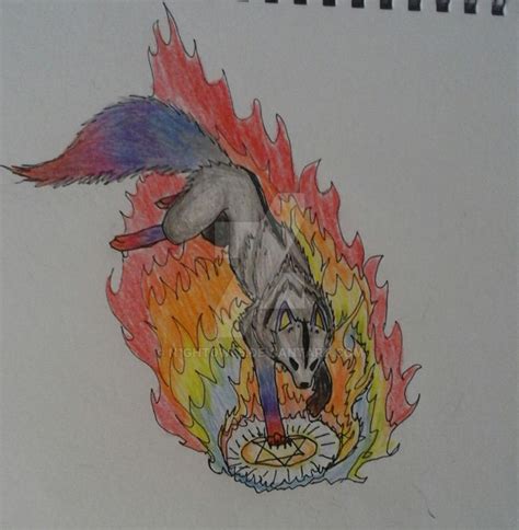 Magic Fire Wolf By N1ght0wl5 On Deviantart