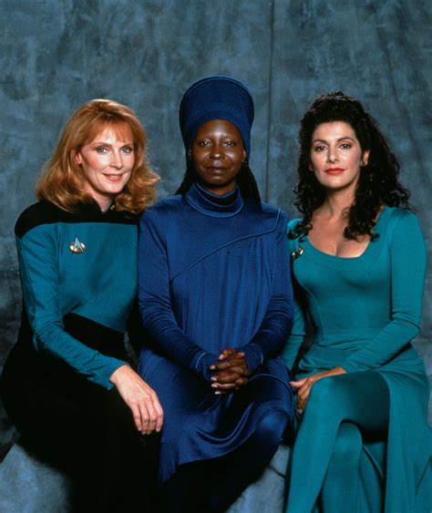 Beverly Crusher Guinan And Deanna Troi By Prettyinpinkpony On Deviantart