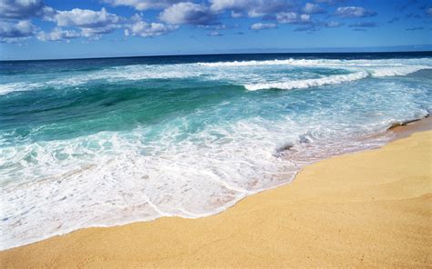 Waves And Beach Beach Wallpaper Beach Hawaii Beaches