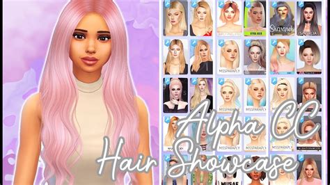 The Sims Alpha Hair Cc Haul Custom Content Items Links No Ad Fly Youtube