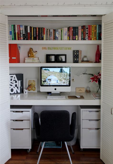 See more ideas about closet desk, closet office, office nook. 15 Closets Turned into Space-Saving Office Nooks