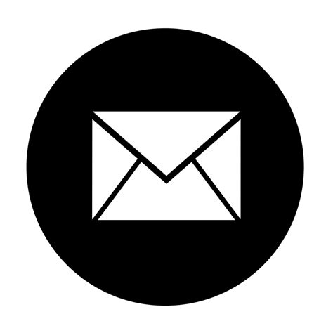 Email Icon Png Circle White