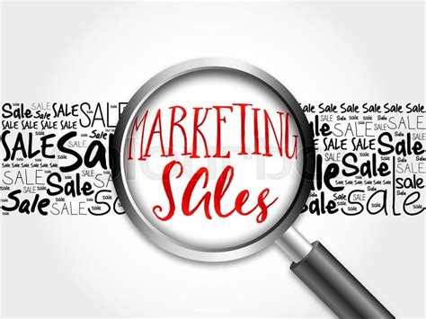 Marketing Sales Word Cloud Background Stock Image Colourbox
