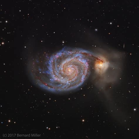 The Whirlpool Galaxy M51 In Canes Venatici Astronomy