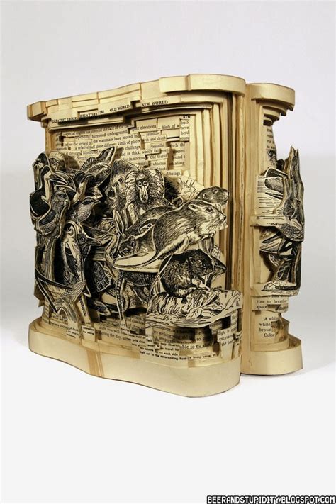 Boredom Crusher Insane Book Carving Art By Brian Dettmer