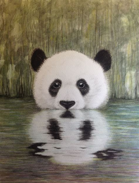 Watercolor Panda By Linda Henry Boving Panda Bear Watercolor