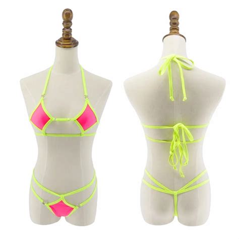 Exotic Crotchless Bowknot Micro Bikini Women S Sunbath G String