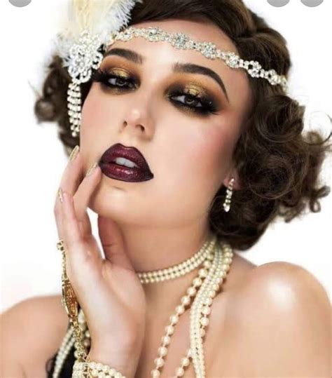 Pin By Shannon Swanson On Wedding Roaring 20s Makeup 1920s Makeup