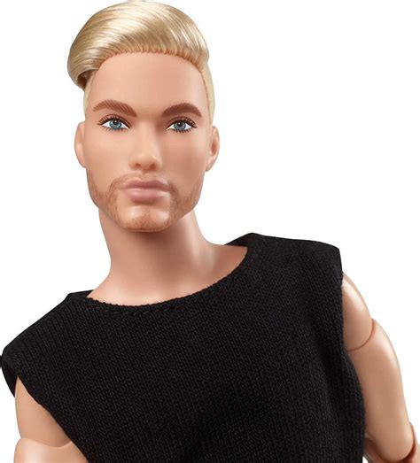 Barbie Signature Looks Ken Doll 2021 Blonde With Facial Hair Where