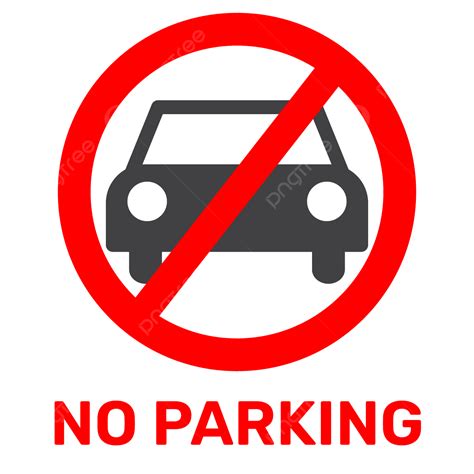 주차 경고 표시 아이콘 디자인 없음 주차 금지 기호 주차 금지 스티커 교통 표지판 PNG 일러스트 및 벡터 에 대한 무료