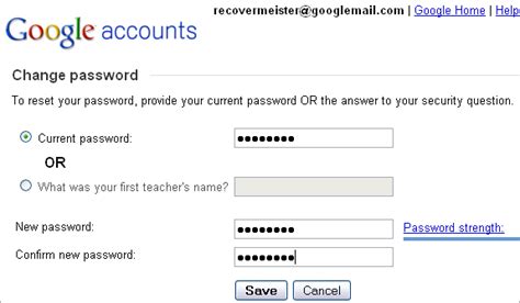 Next to change account settings, selection change password. How to change Gmail password - detailed step-by-step guide
