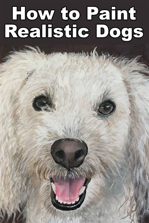 How To Paint Realistic Dogs Dog Canvas Painting Dog Portraits