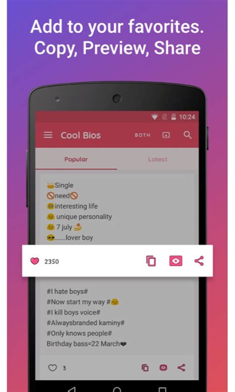 Insta bio font, instagram font changer, font instagram stories. Cool Bio Quotes Ideas Android App - Free APK by Matrix Android