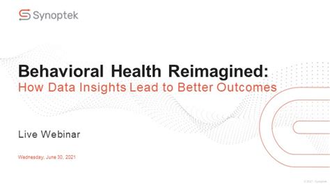 Behavioral Health Reimagined How Data Insights Lead To Better Outcomes