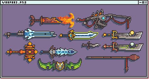 Pixel Art Weapons