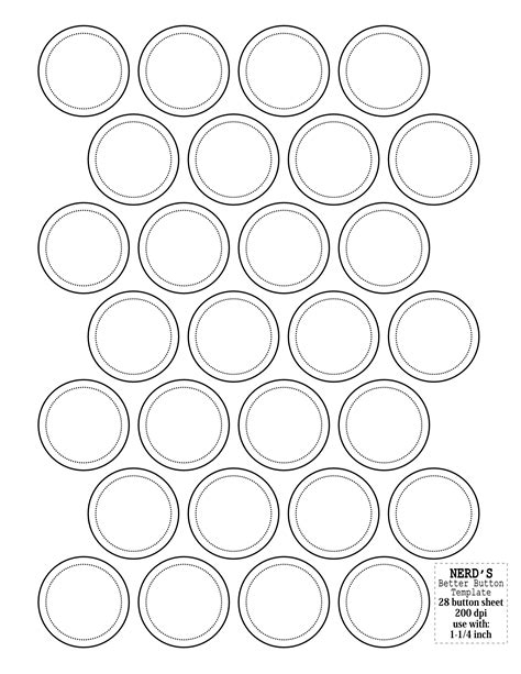 28 Images Of Printable Template 1 Inch Buttons Template