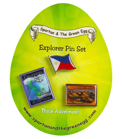 Philippines Pin Set 1 Spartan And The Green Egg