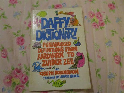 1977 Daffy Dictionary Fun Abridged Definitions From Aardvark Etsy