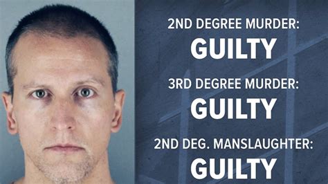 2nd Degree Murder Minimum Sentence Derek Chauvin Verdict Latest