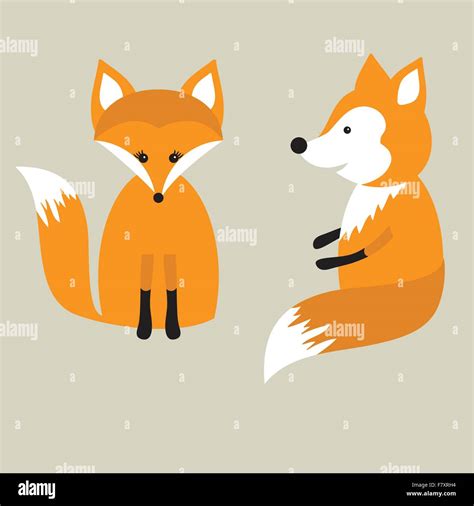 Male Fox Stock Vector Images Alamy