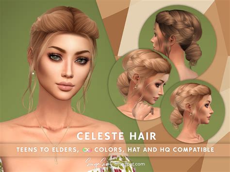 Celeste Hair Sonya Sims Sims 4 Hairs