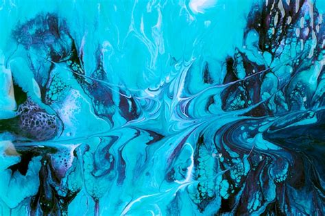 Mixing Blue And Black Paint Photo Free Download