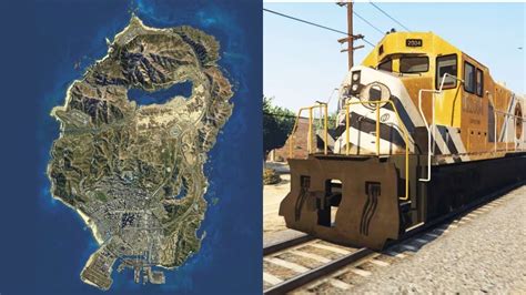 Riding The Train Around The Entire Map Gta 5 Timelapse Youtube