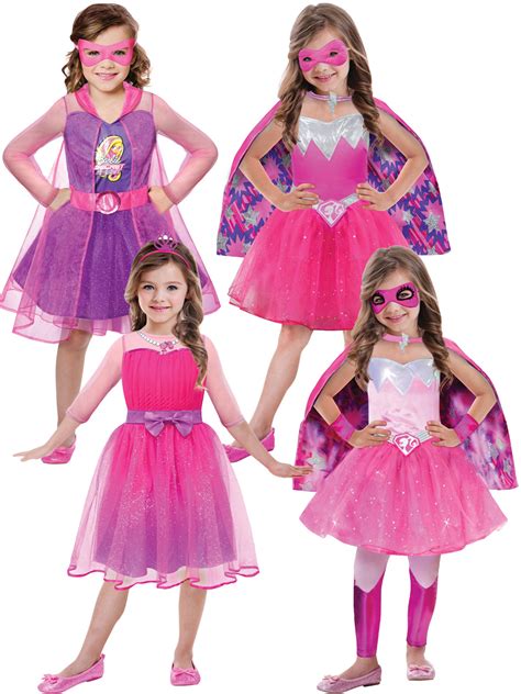 Girls Barbie Princess Costume All Children Fancy Dress Hub